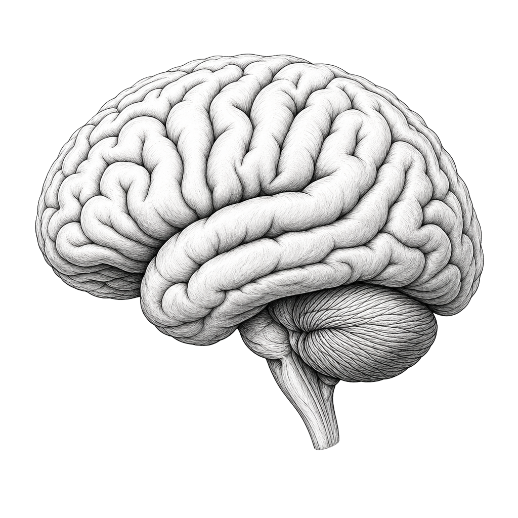 Anatomical brain illustration
